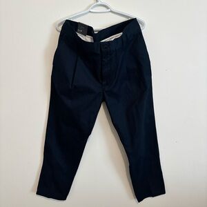 NWT M&S Men’s Tailored Pleated Dress Pants – Navy – W38 x L29 (Short)